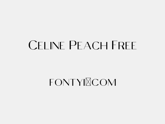 Celine Peach Free