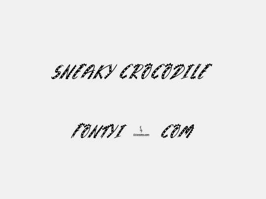 Sneaky Crocodile