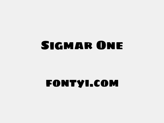 Sigmar One