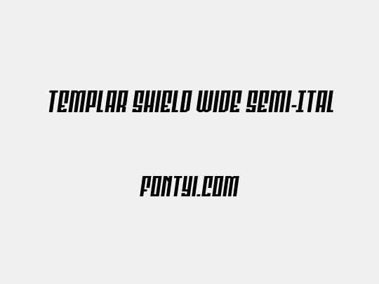 Templar Shield Wide Semi-Ital