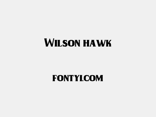 Wilson hawk
