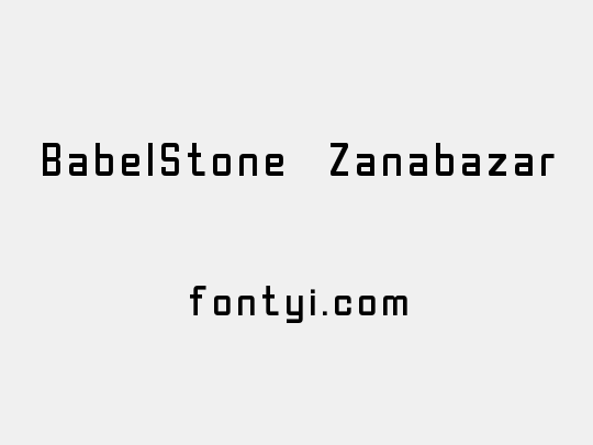 BabelStone Zanabazar