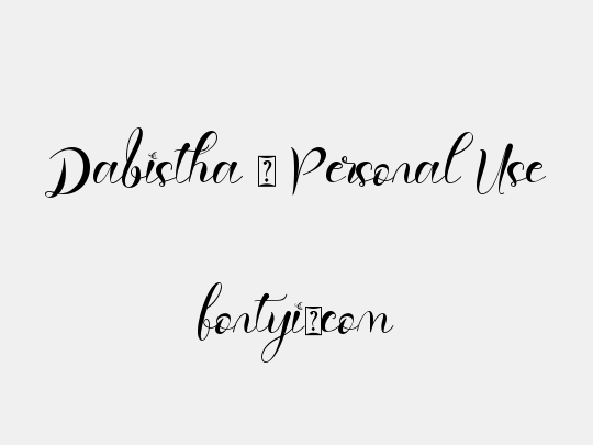 Dabistha - Personal Use