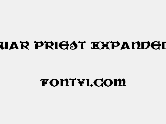 War Priest Expanded