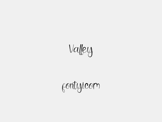 Valley