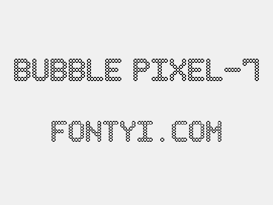 Bubble Pixel-7