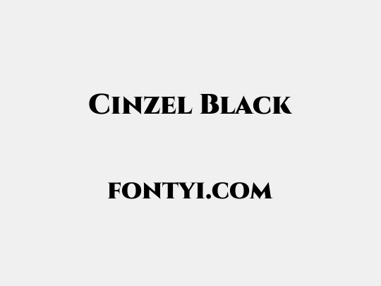 Cinzel Black