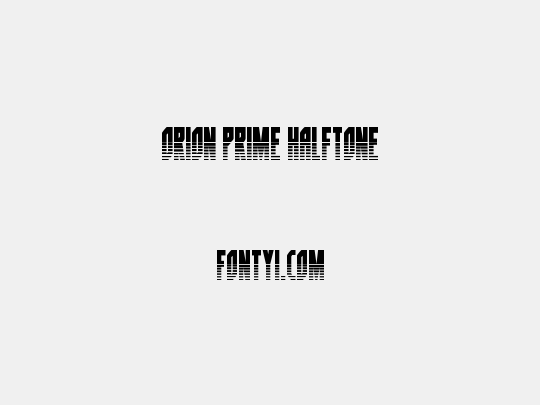 Orion Prime Halftone