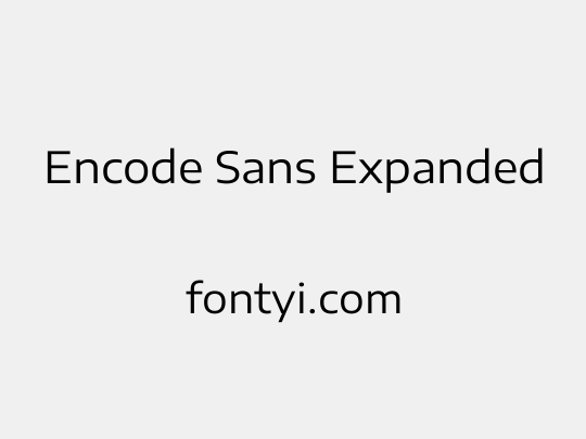 Encode Sans Expanded
