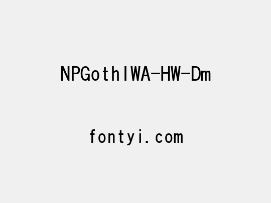 NPGothIWA-HW-Dm