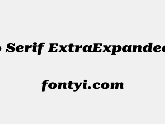 Roboto Serif ExtraExpanded Black