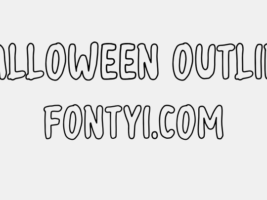 Halloween outline