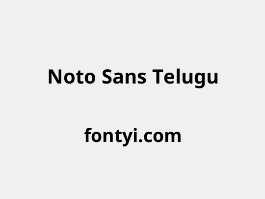 Noto Sans Telugu
