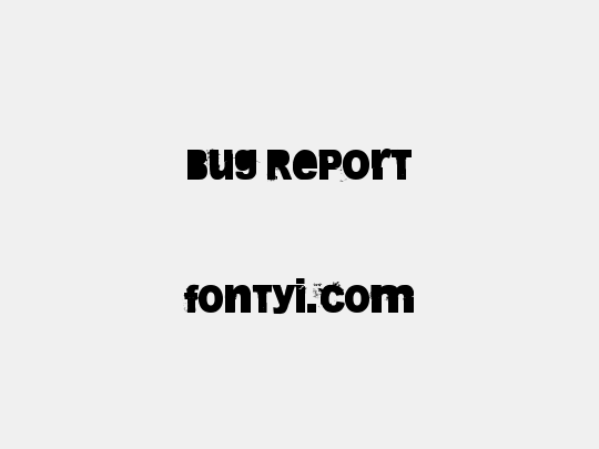 Bug Report