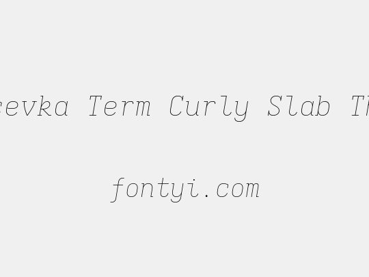 Iosevka Term Curly Slab ThEx