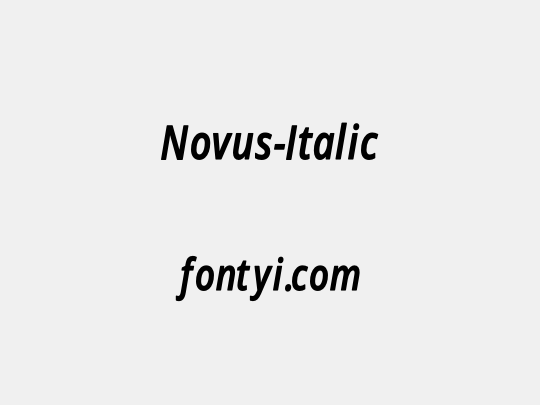 Novus-Italic