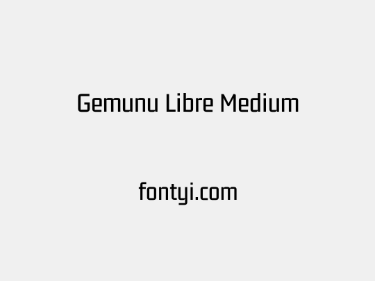 Gemunu Libre Medium