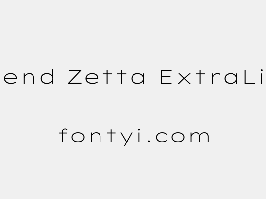 Lexend Zetta ExtraLight