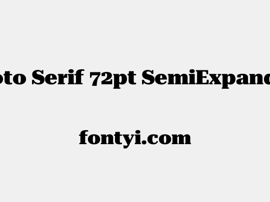 Roboto Serif 72pt SemiExpanded Black