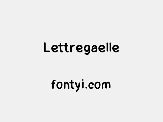 Lettregaelle