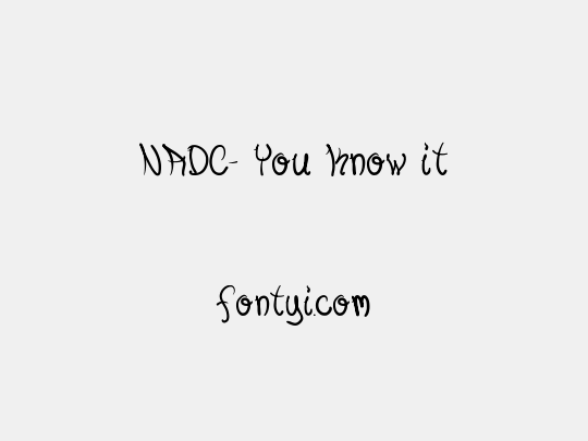 NADC- You Know it