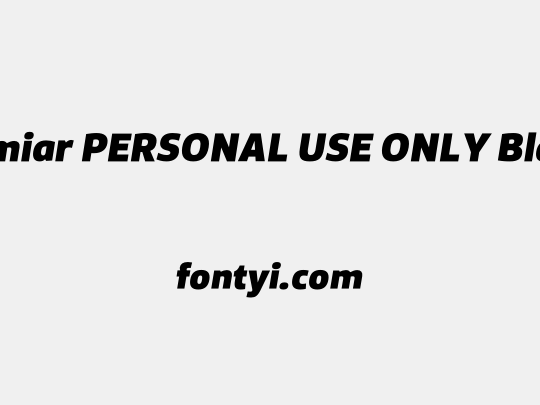 Famiar PERSONAL USE ONLY Black