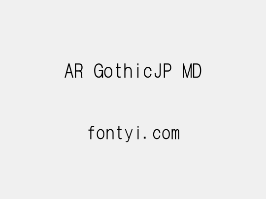 AR GothicJP MD
