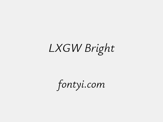LXGW Bright