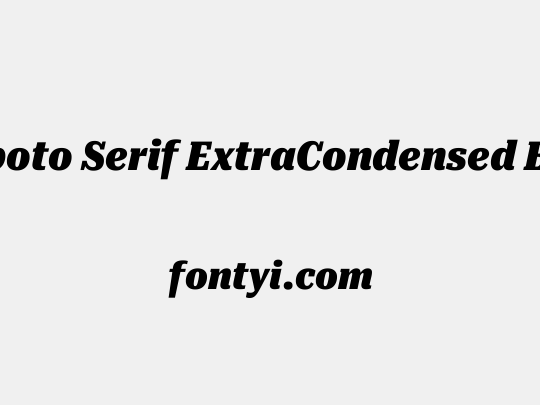 Roboto Serif ExtraCondensed Black