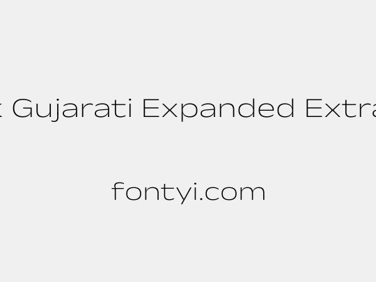Anek Gujarati Expanded ExtraLight