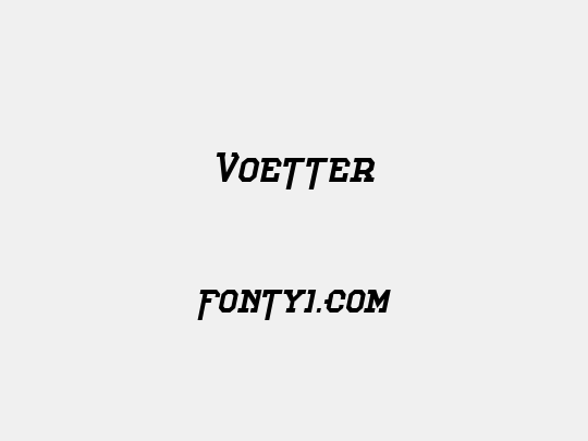 Voetter