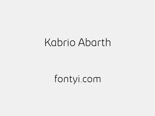 Kabrio Abarth