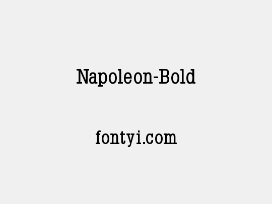 Napoleon-Bold