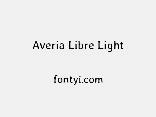 Averia Libre Light