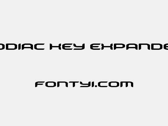 Zodiac Key Expanded
