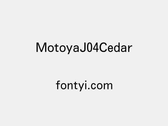 MotoyaJ04Cedar