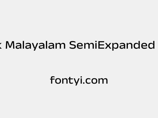 Anek Malayalam SemiExpanded Medium