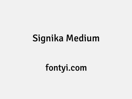 Signika Medium