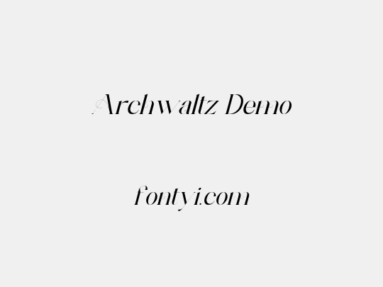 Archwaltz Demo