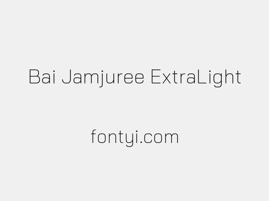 Bai Jamjuree ExtraLight