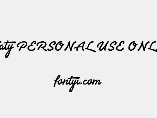 Yaty PERSONAL USE ONLY