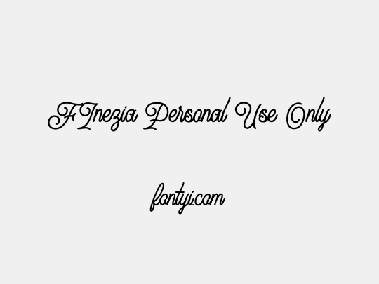 FInezia Personal Use Only