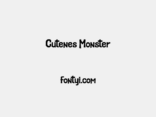 Cutenes Monster
