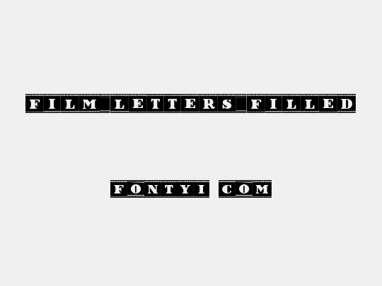 Film Letters Filled