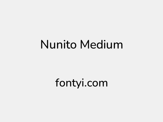 Nunito Medium