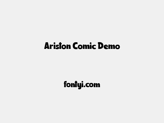 Ariston Comic Demo