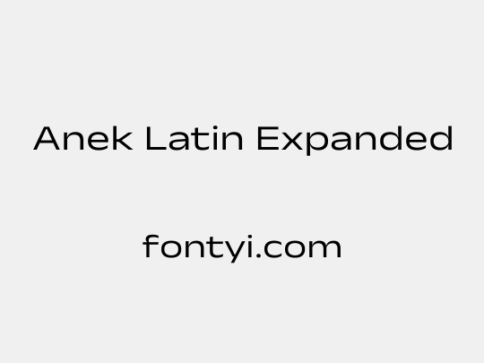 Anek Latin Expanded