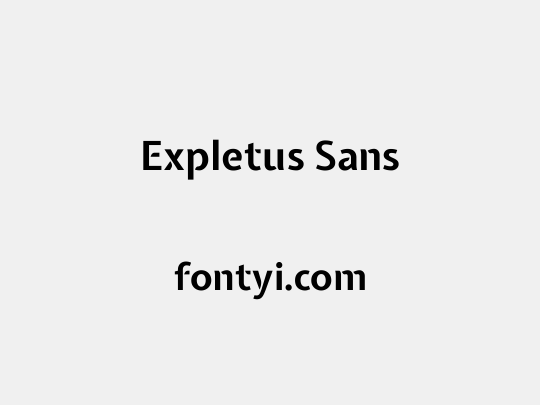 Expletus Sans