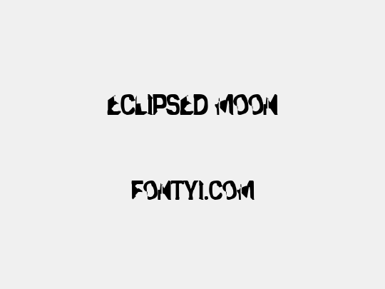Eclipsed Moon