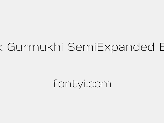 Anek Gurmukhi SemiExpanded ExtraLight